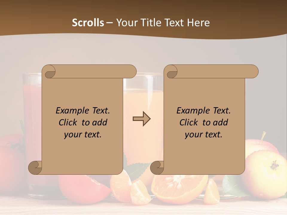 Different Juice Taste PowerPoint Template