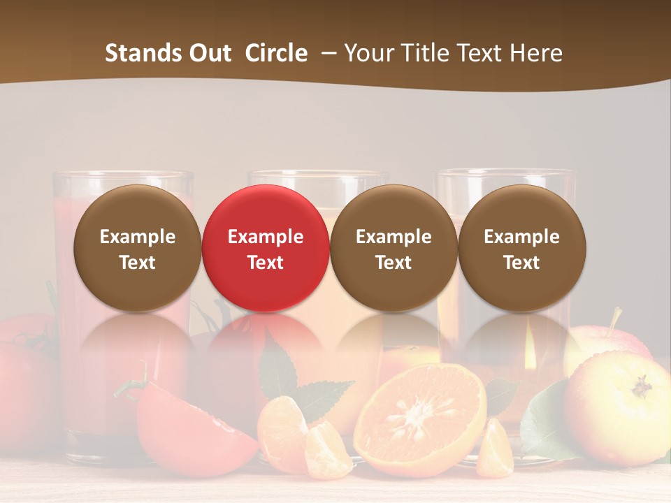Different Juice Taste PowerPoint Template