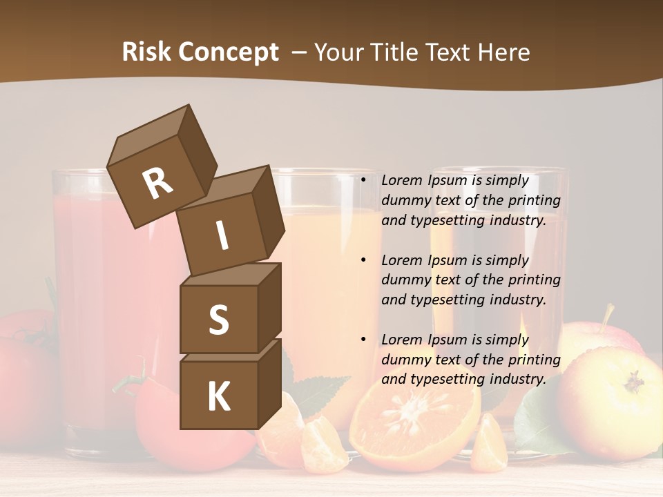 Different Juice Taste PowerPoint Template