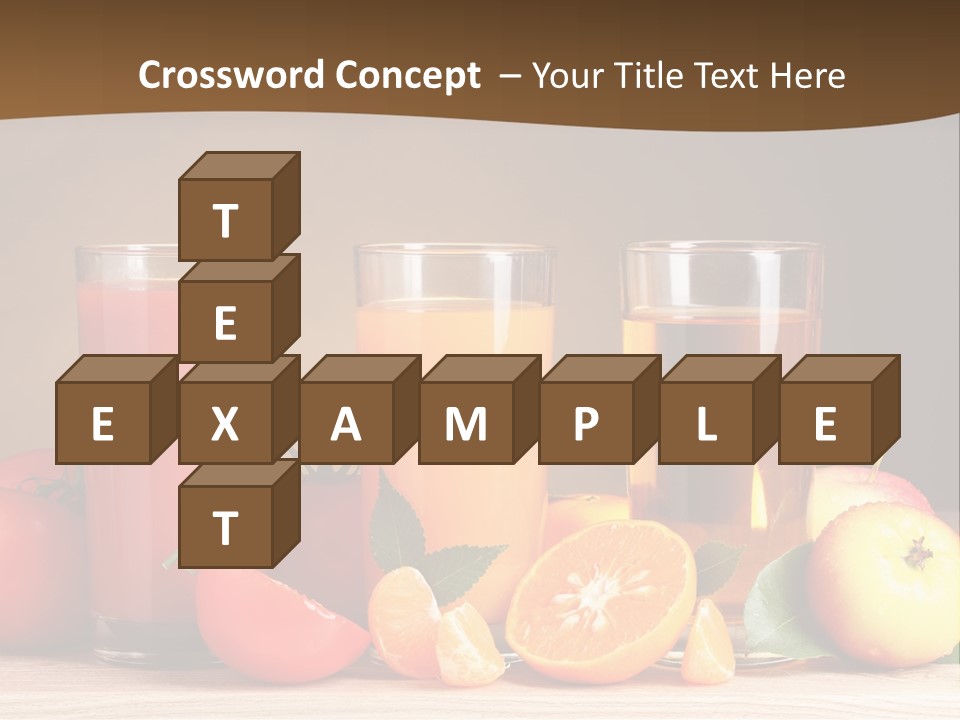 Different Juice Taste PowerPoint Template