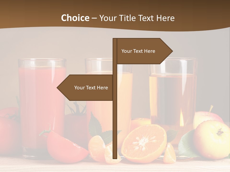 Different Juice Taste PowerPoint Template