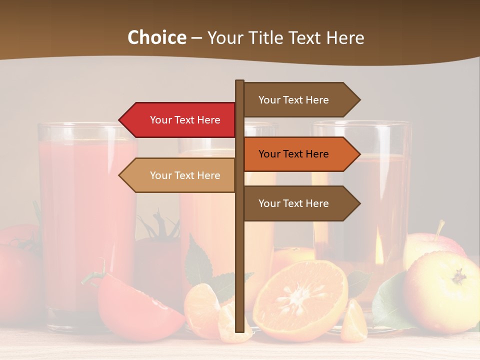 Different Juice Taste PowerPoint Template