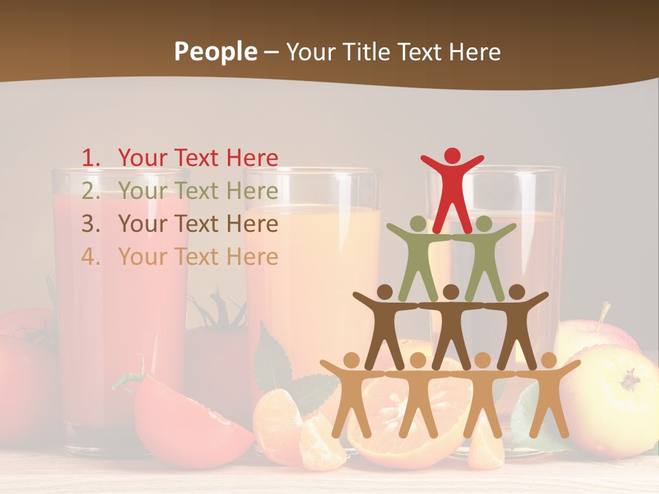 Different Juice Taste PowerPoint Template