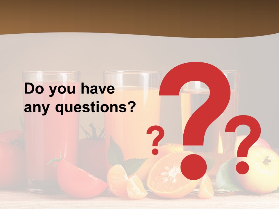 Different Juice Taste PowerPoint Template