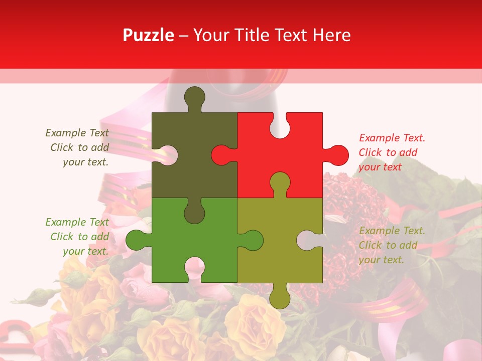 Beauty Streamer Love PowerPoint Template