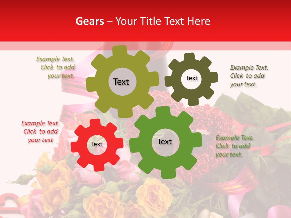 Beauty Streamer Love PowerPoint Template