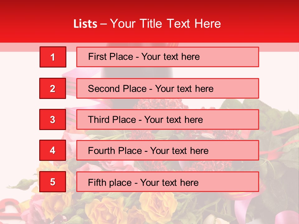 Beauty Streamer Love PowerPoint Template