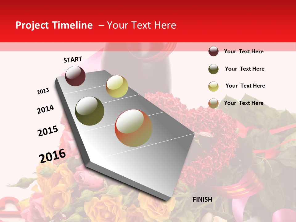 Beauty Streamer Love PowerPoint Template
