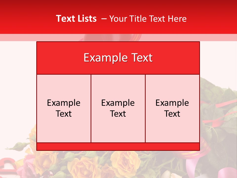Beauty Streamer Love PowerPoint Template