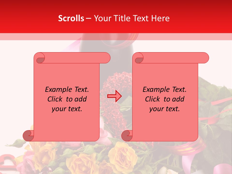 Beauty Streamer Love PowerPoint Template