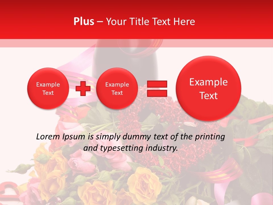 Beauty Streamer Love PowerPoint Template