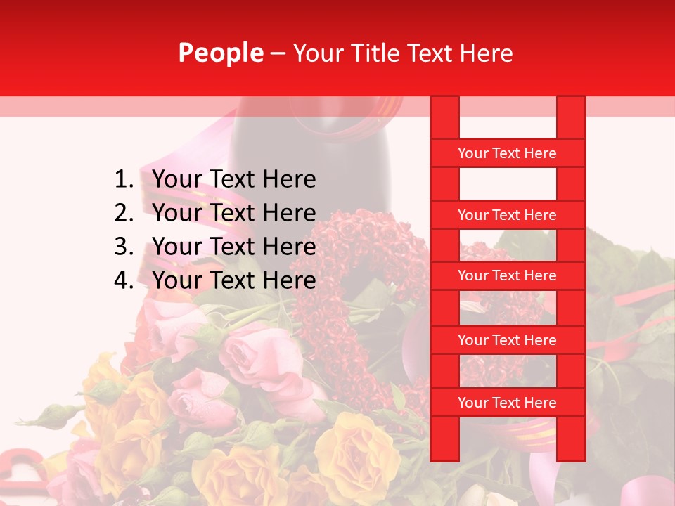 Beauty Streamer Love PowerPoint Template
