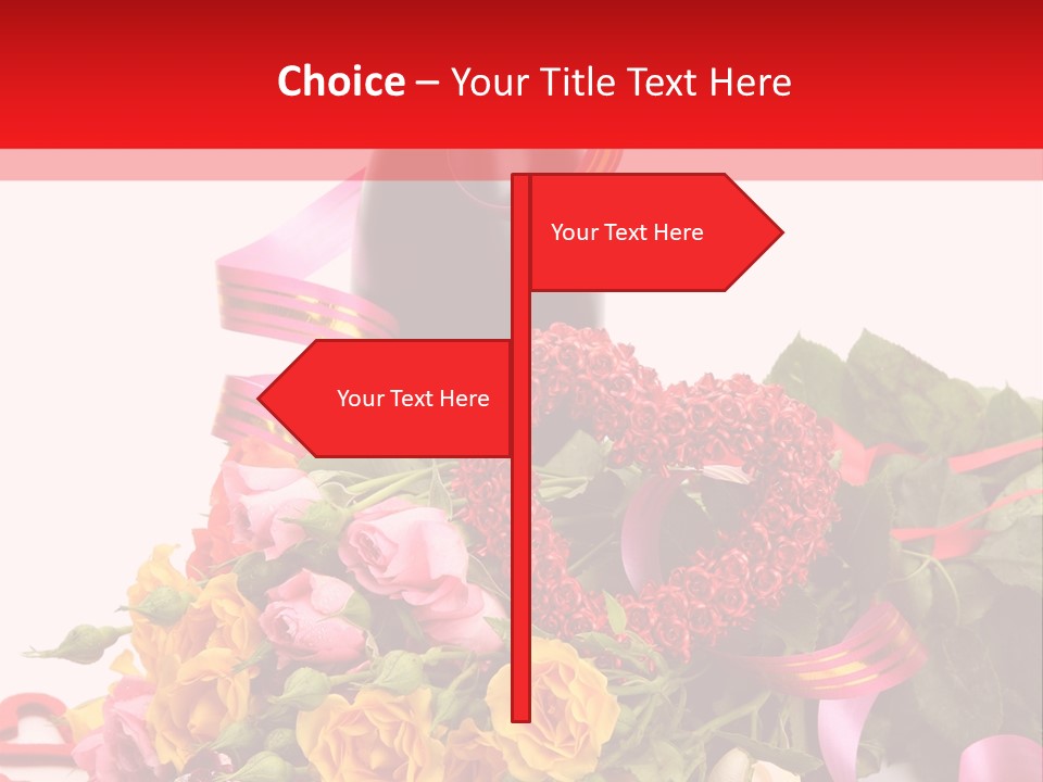 Beauty Streamer Love PowerPoint Template