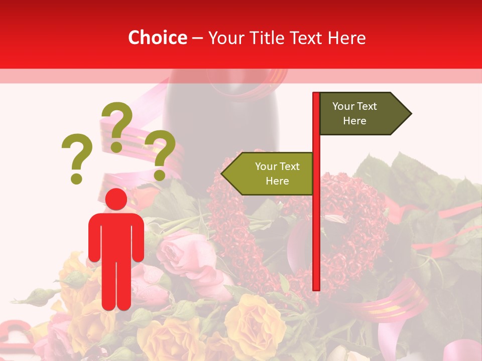 Beauty Streamer Love PowerPoint Template