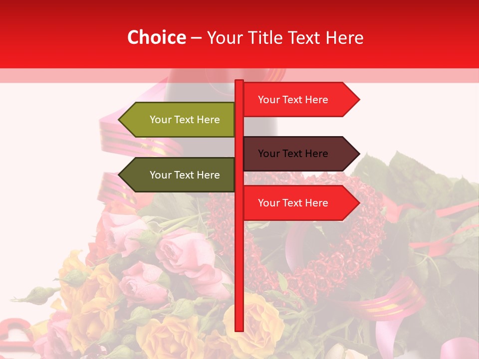 Beauty Streamer Love PowerPoint Template