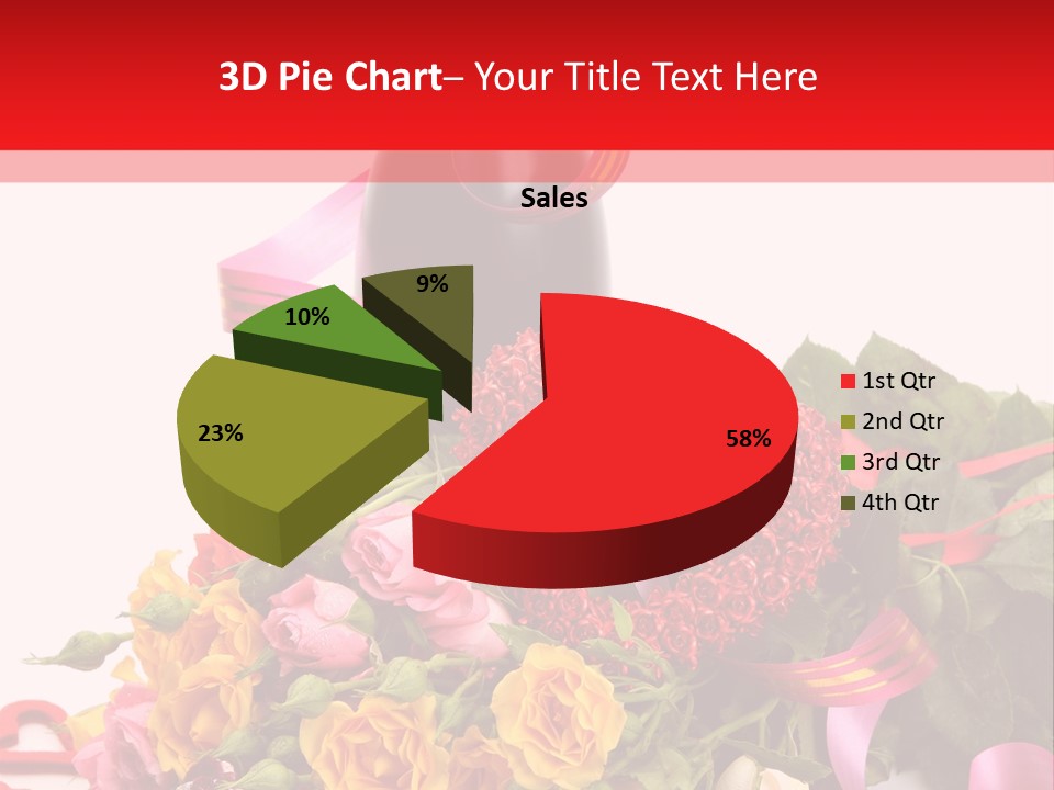 Beauty Streamer Love PowerPoint Template