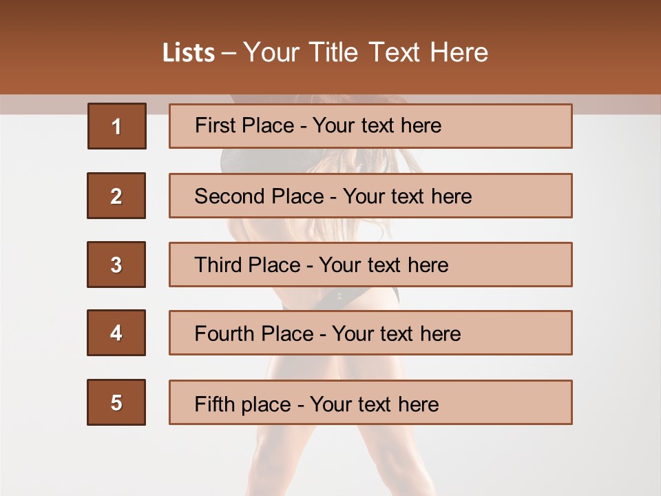 Performance Female Disco PowerPoint Template
