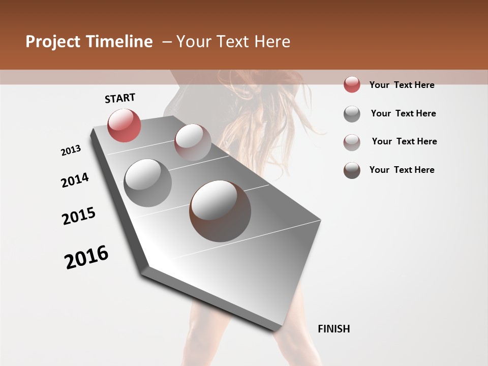 Performance Female Disco PowerPoint Template
