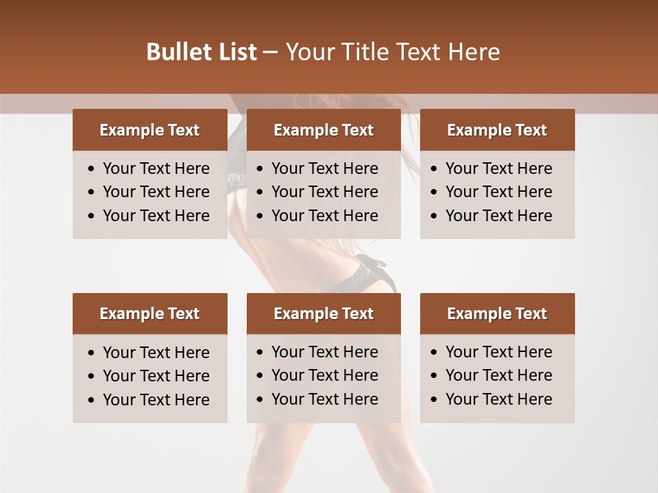 Performance Female Disco PowerPoint Template