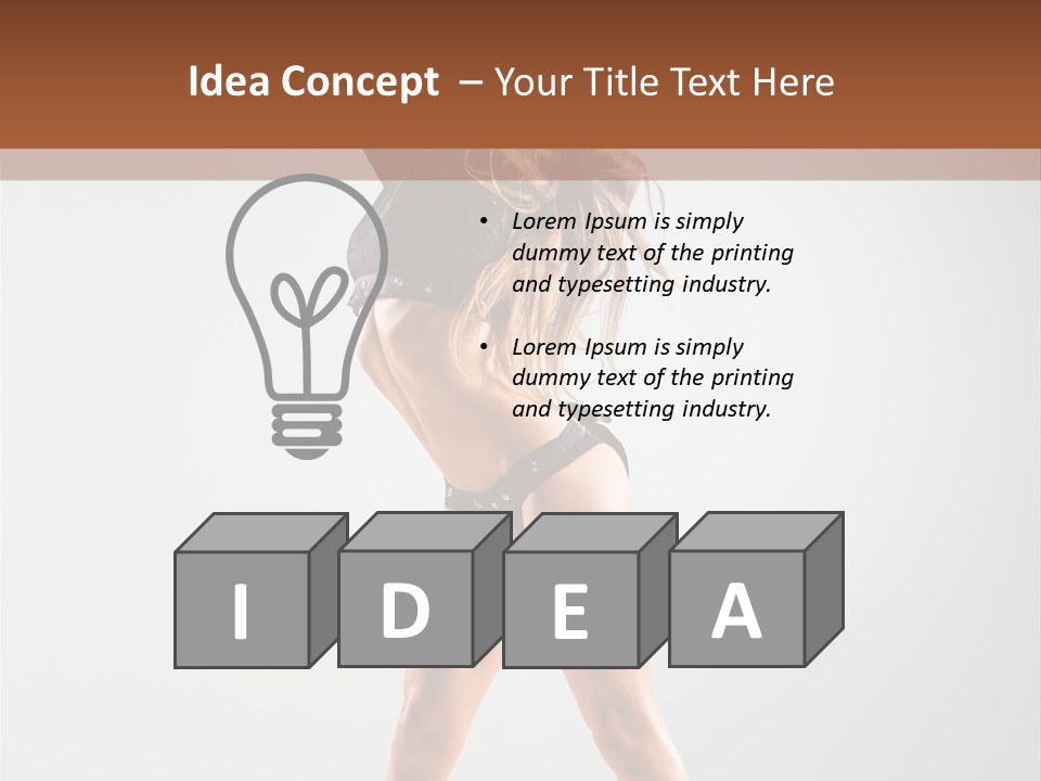 Performance Female Disco PowerPoint Template