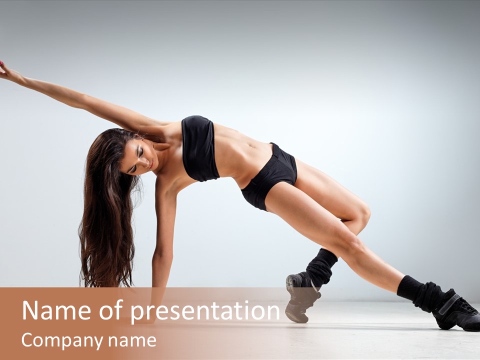 Posing Healthy Pose PowerPoint Template