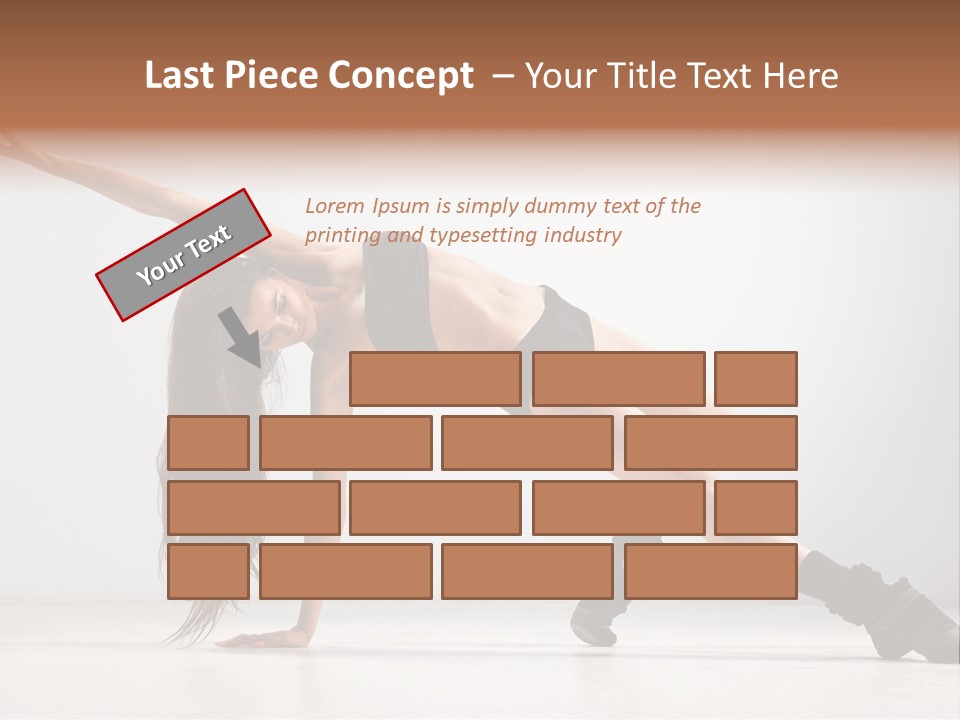 Posing Healthy Pose PowerPoint Template