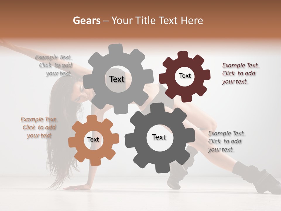 Posing Healthy Pose PowerPoint Template