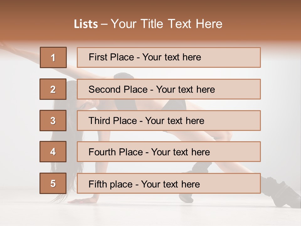 Posing Healthy Pose PowerPoint Template