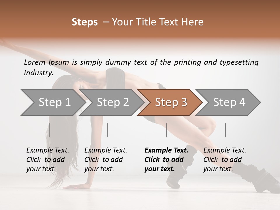 Posing Healthy Pose PowerPoint Template