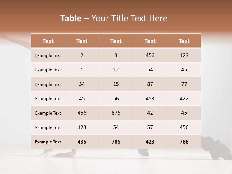 Posing Healthy Pose PowerPoint Template