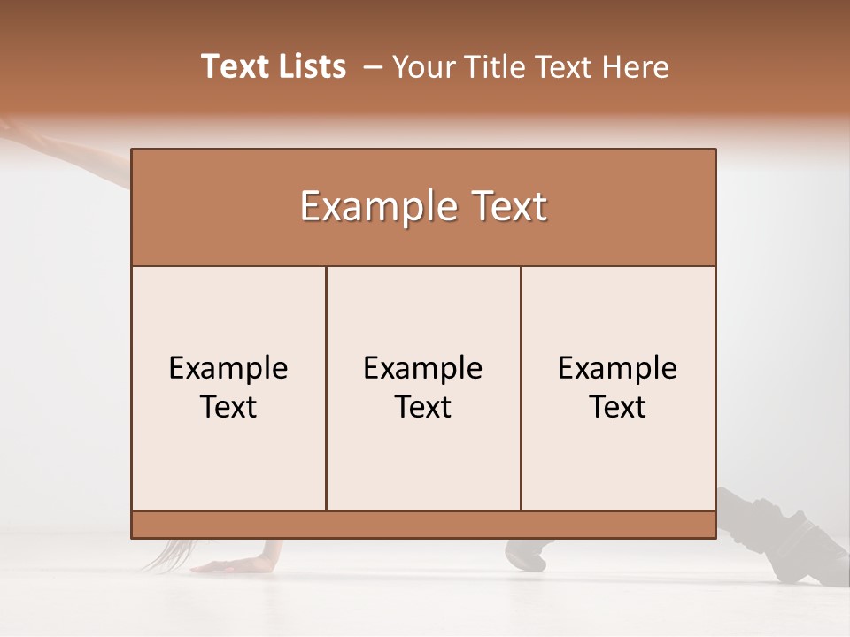 Posing Healthy Pose PowerPoint Template