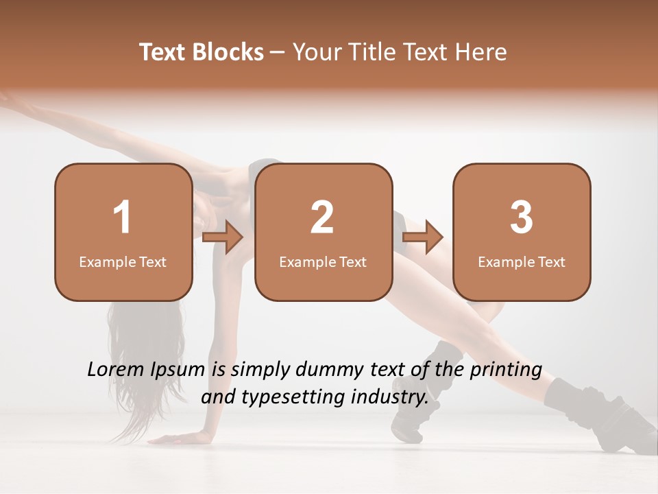 Posing Healthy Pose PowerPoint Template