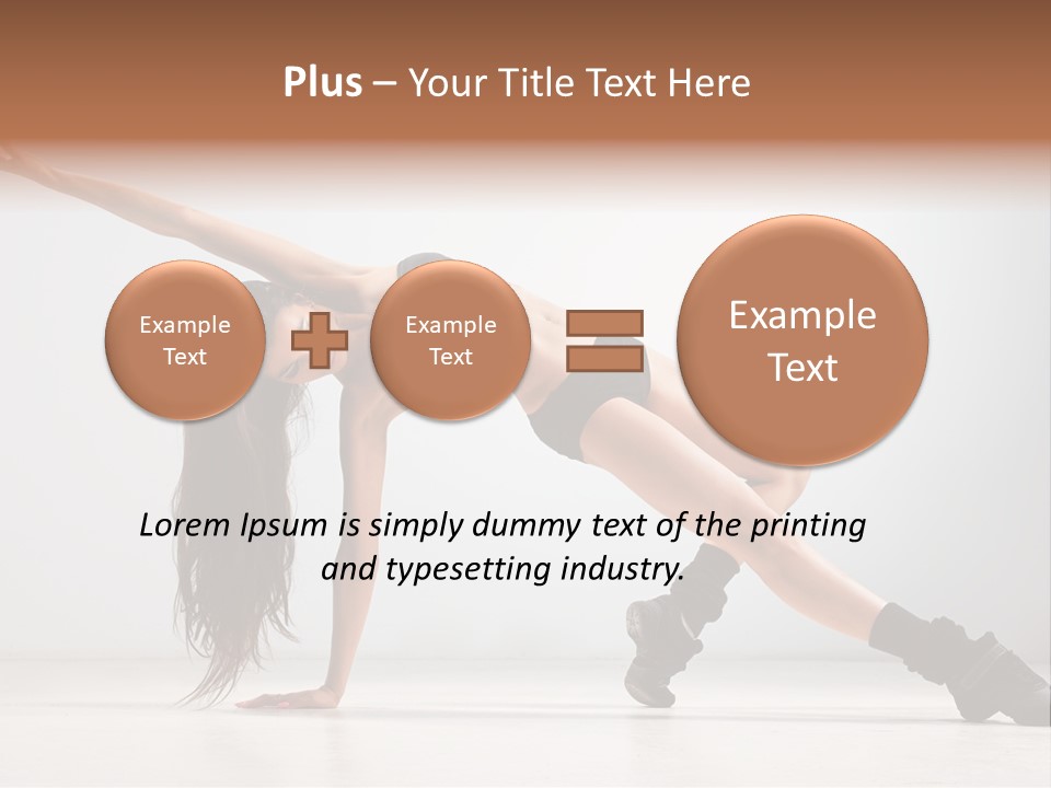 Posing Healthy Pose PowerPoint Template