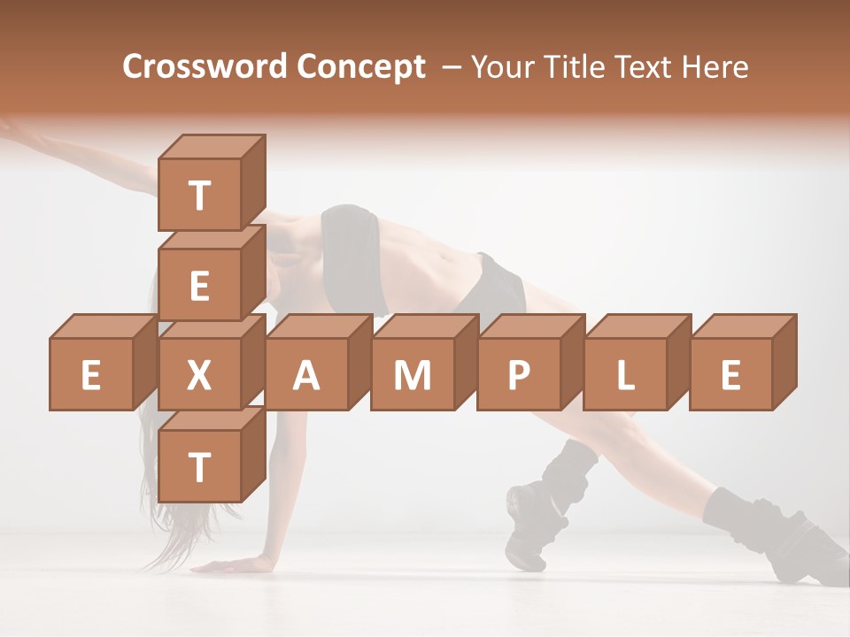 Posing Healthy Pose PowerPoint Template