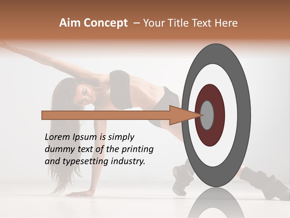 Posing Healthy Pose PowerPoint Template