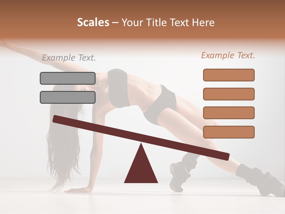 Posing Healthy Pose PowerPoint Template