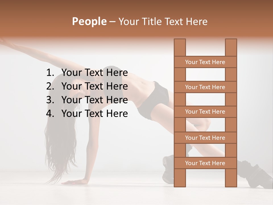 Posing Healthy Pose PowerPoint Template