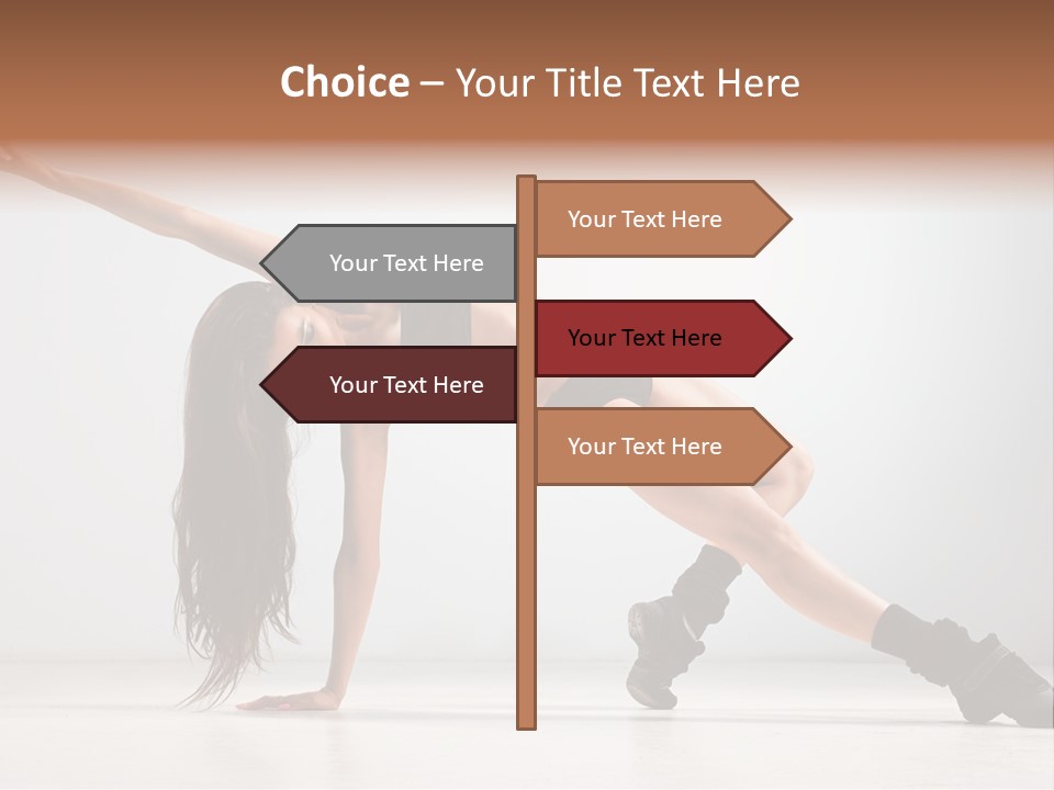 Posing Healthy Pose PowerPoint Template