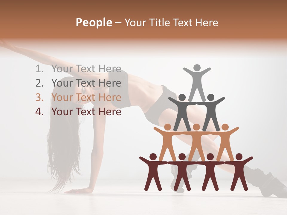 Posing Healthy Pose PowerPoint Template