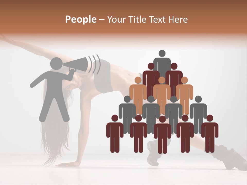 Posing Healthy Pose PowerPoint Template