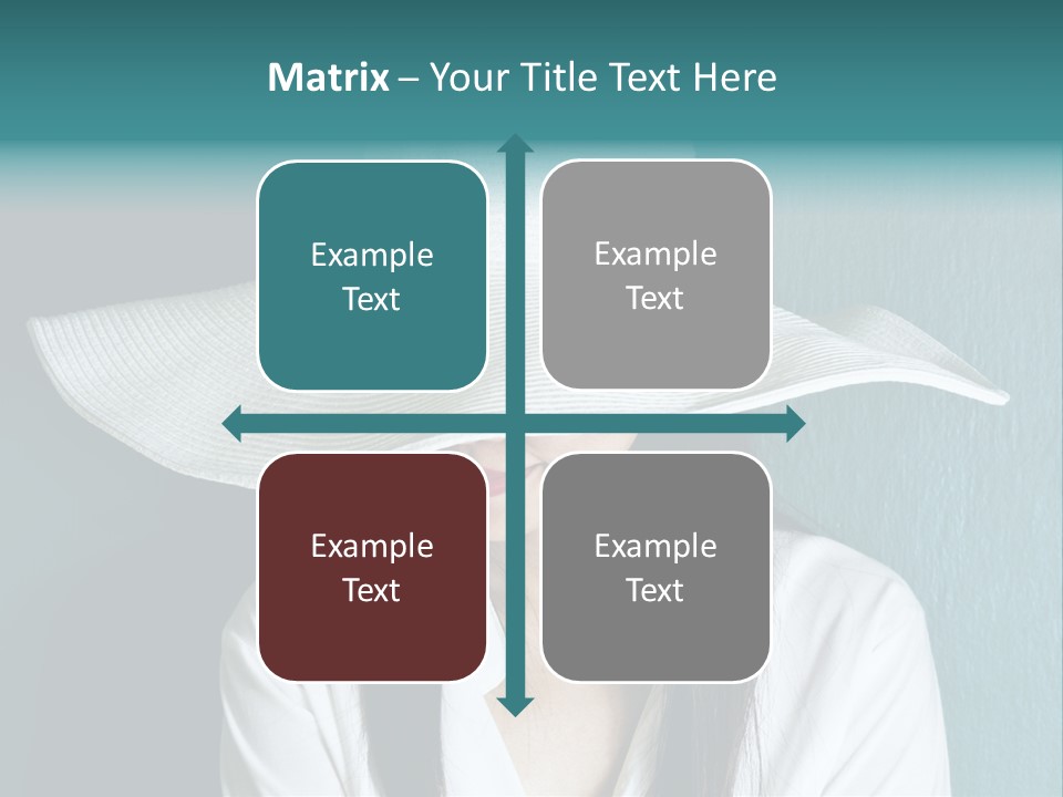 Female Wall Lady PowerPoint Template