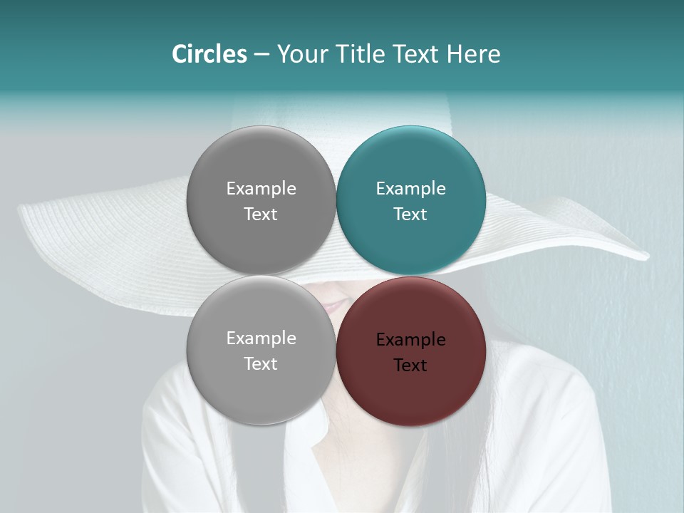 Female Wall Lady PowerPoint Template