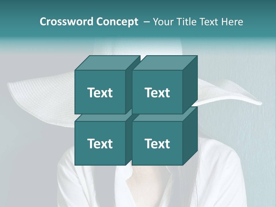 Female Wall Lady PowerPoint Template