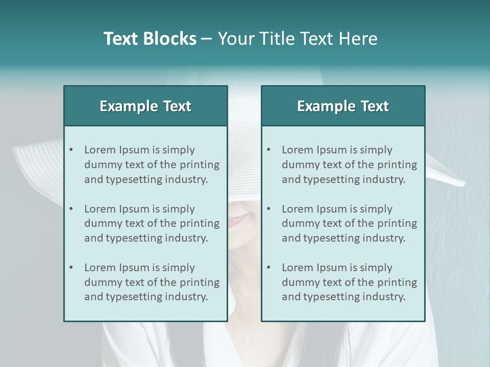 Female Wall Lady PowerPoint Template