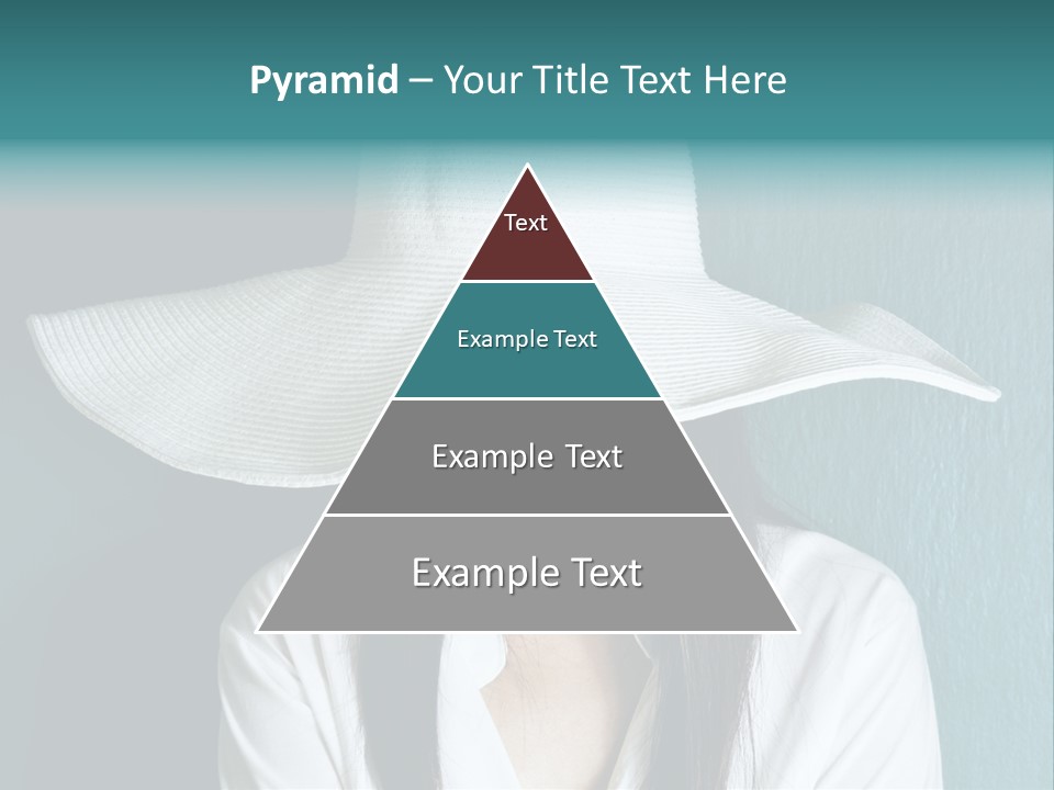 Female Wall Lady PowerPoint Template