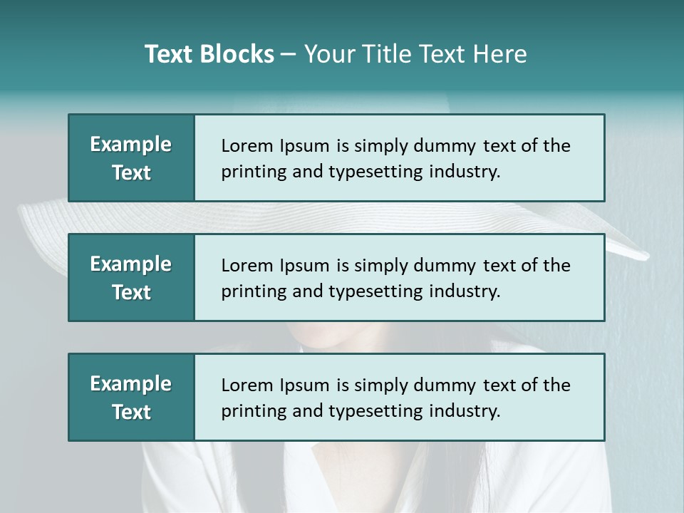 Female Wall Lady PowerPoint Template