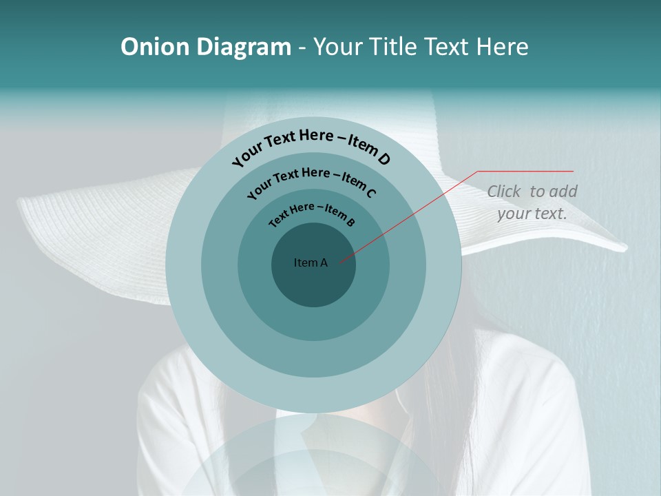 Female Wall Lady PowerPoint Template