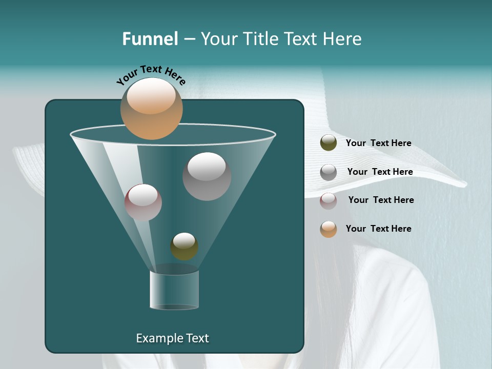 Female Wall Lady PowerPoint Template