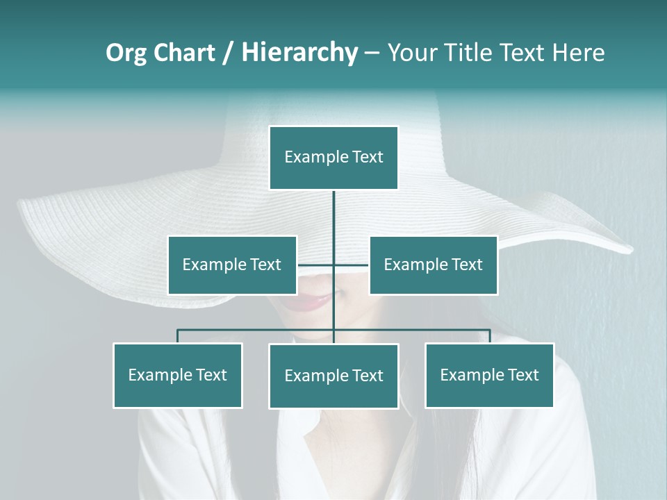 Female Wall Lady PowerPoint Template