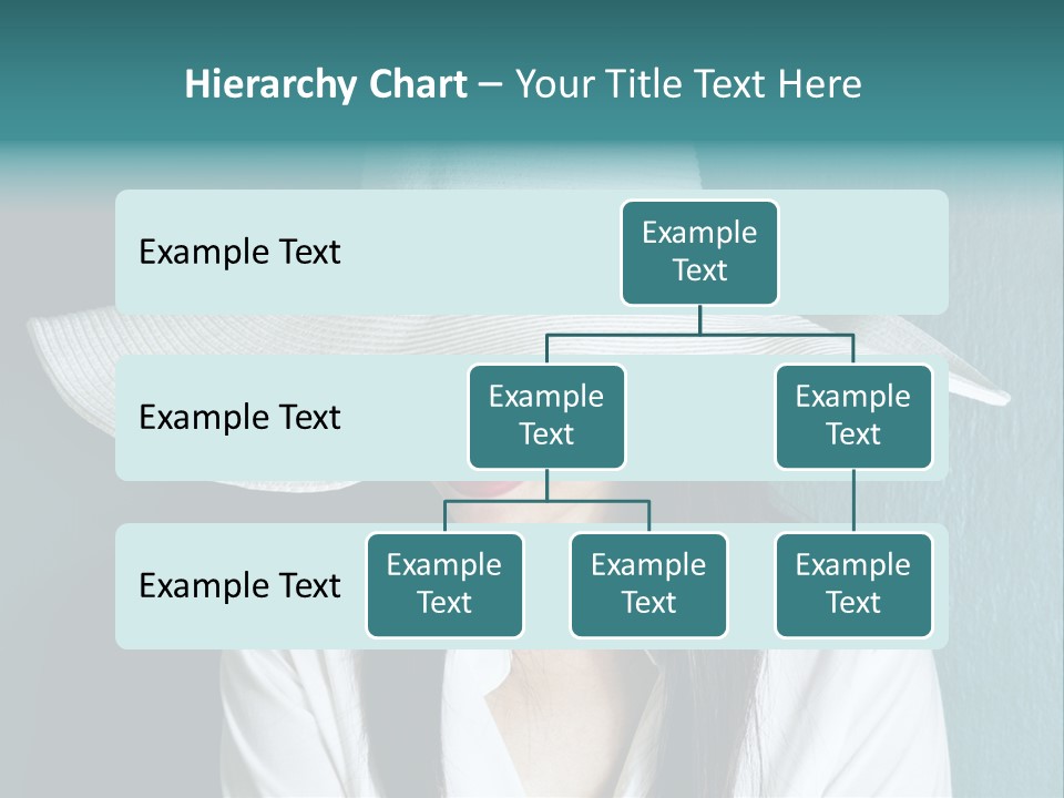 Female Wall Lady PowerPoint Template